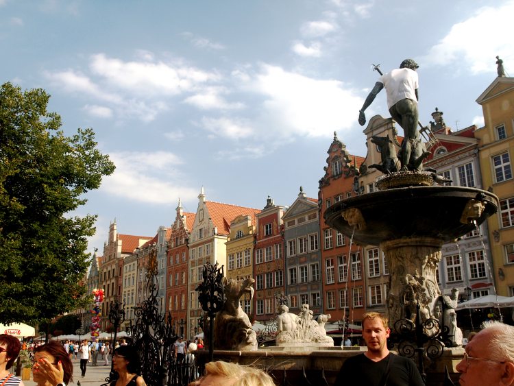 Gdaňsk, náměstí Długi Targ